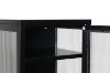 Picture of  [FLOOR MODEL CLEARANCE] STARK Steel Frame 1-Door 2-Drawer Accent Glass Display Cabinet (Black)