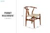 Picture of  [FLOOR MODEL CLEARANCE]  WISHBONE Solid Beech Y Replica Chair (Walnut)