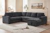 Picture of HENRIK U-Shape Tufted Sectional Sofa/Pull-Out Sofa Bed with Storage