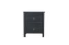 Picture of  [FLOOR MODEL CLEARANCE]  METRO 2-Drawer Bedside Table (Black)