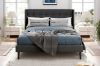 Picture of  [FLOOR MODEL CLEARANCE]  SONOMA Fabric Bed Frame (Dark Grey) in Queen Size