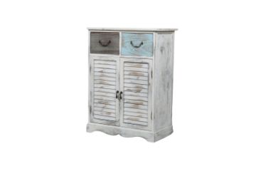 Picture of [FLOOR MODEL CLEARANCE] CECILIA 2 Doors 2 Drawers Solid Wood Vintage Sideboard Cabinet