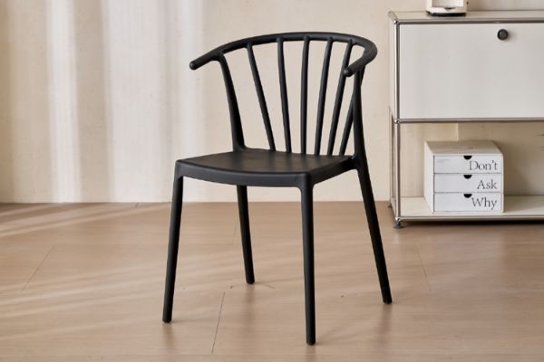 Picture of [FLOOR MODEL CLEARANCE] ZELMA Dining Chair - UV, Water & Moisture Resistance (Black)