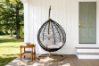 Picture of ALBURY Rattan Outdoor Hanging Egg Chair (Black)