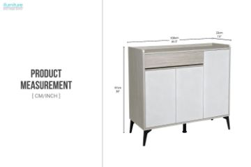 Picture of VALEN 100 3-Door 1-Drawer Shoe Cabinet