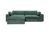 Picture of ELDEL Chenille Fabric Compressed Sofa with Ottoman (Green) 
