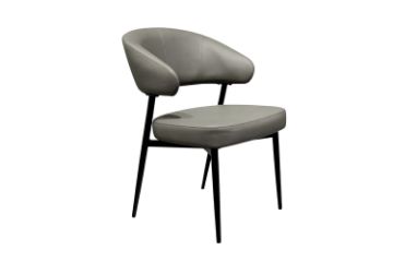 Picture of LORENZA Air Leather  Dining Chair (Light Grey) 
