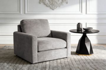 Picture of HUNTER 1.5-Seater Feather-Filled Fabric Sofa