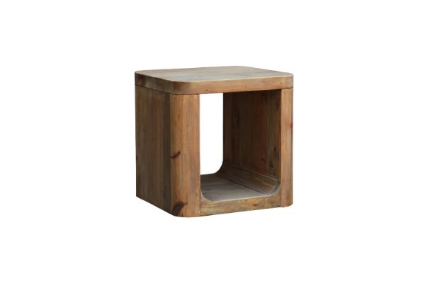 Picture of LUMBER Reclaimed Pine Wood Side Table