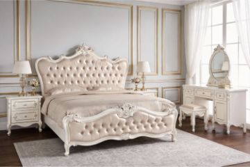 Picture of CHATEAU Bedroom Combo Set with Stool in Super King Size - 6PC Combo