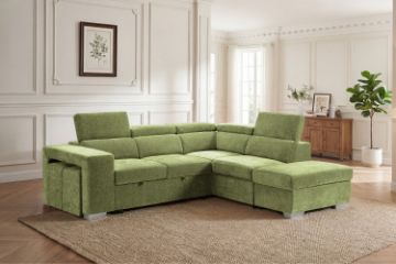 Picture of GOODEN Sectional Sofa/Sofa Bed With Storage Ottoman