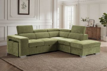 Picture of GOODEN Sectional Sofa/Sofa Bed With Storage Ottoman