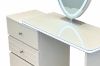 Picture of AURELIA 3-Drawer Extension Dressing Table with LED Mirror and Makeup Stool Set