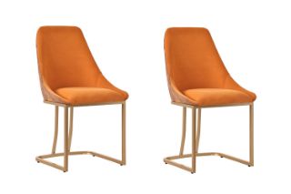 Picture of RIVA Dining Chair (Orange) - 2 Chairs in 1 Carton