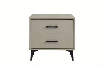 Picture of NORDICA 2-Drawer Bedside Table (Light Grey)