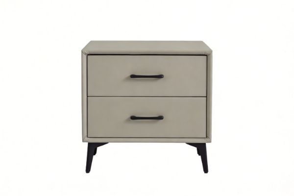 Picture of NORDICA 2-Drawer Bedside Table (Light Grey)