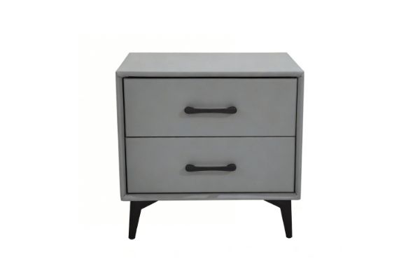 Picture of NORDICA 2-Drawer Bedside Table (Dark Grey)