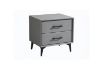 Picture of NORDICA 2-Drawer Bedside Table (Dark Grey)