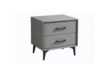 Picture of NORDICA 2-Drawer Bedside Table (Dark Grey)