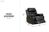 Picture of ORLANDO Air Leather Power Reclining Sofa Range - 1 Seat Recliner Chair (1R)