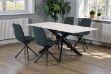 Picture of MARMURA 5PC 1.8M Sintered Stone Top Dining Table & 360° Swivel Dark Chairs Set