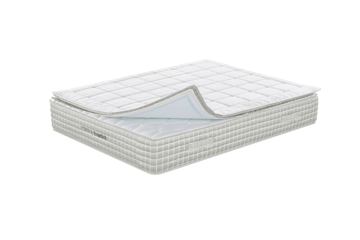 COREXA Gel Memory Foam Detachable Dual Layer 5 Zone Pocket Spring ...