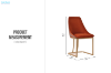 Picture of RIVA Dining Chair (Burnt Orange)