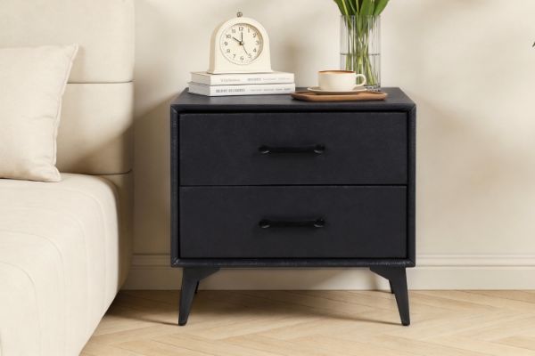 Picture of  NORDICA 2-Drawer Bedside Table (Dark)
