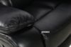 Picture of [FLOOR MODEL CLEARANCE]  PASADENA Reclining Sofa (Black) - 2 Seat with Storage Console, Drawer & LED Light (2RRC) 