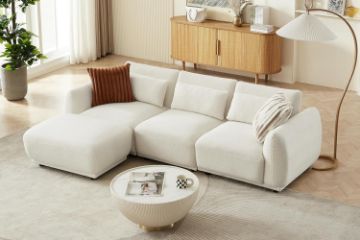Picture of [FLOOR MODEL CLEARANCE] HONBAY 4PC Modular Sofa Set