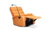 Picture of [FLOOR MODEL CLEARANCE] OLIVIO 360° Swivel Manual Recliner Lounge Chair With Mobile Holder (Orange)