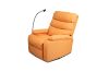 Picture of [FLOOR MODEL CLEARANCE] OLIVIO 360° Swivel Manual Recliner Lounge Chair With Mobile Holder (Orange)