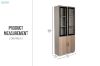 Picture of [FLOOR MODEL CLEARANCE] FOCUS Office System 2-Door Bookshelf & Display Unit