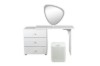 Picture of AURELIA 3-Drawer 100-160 Extension Dressing Table with LED Mirror and Makeup Stool Set