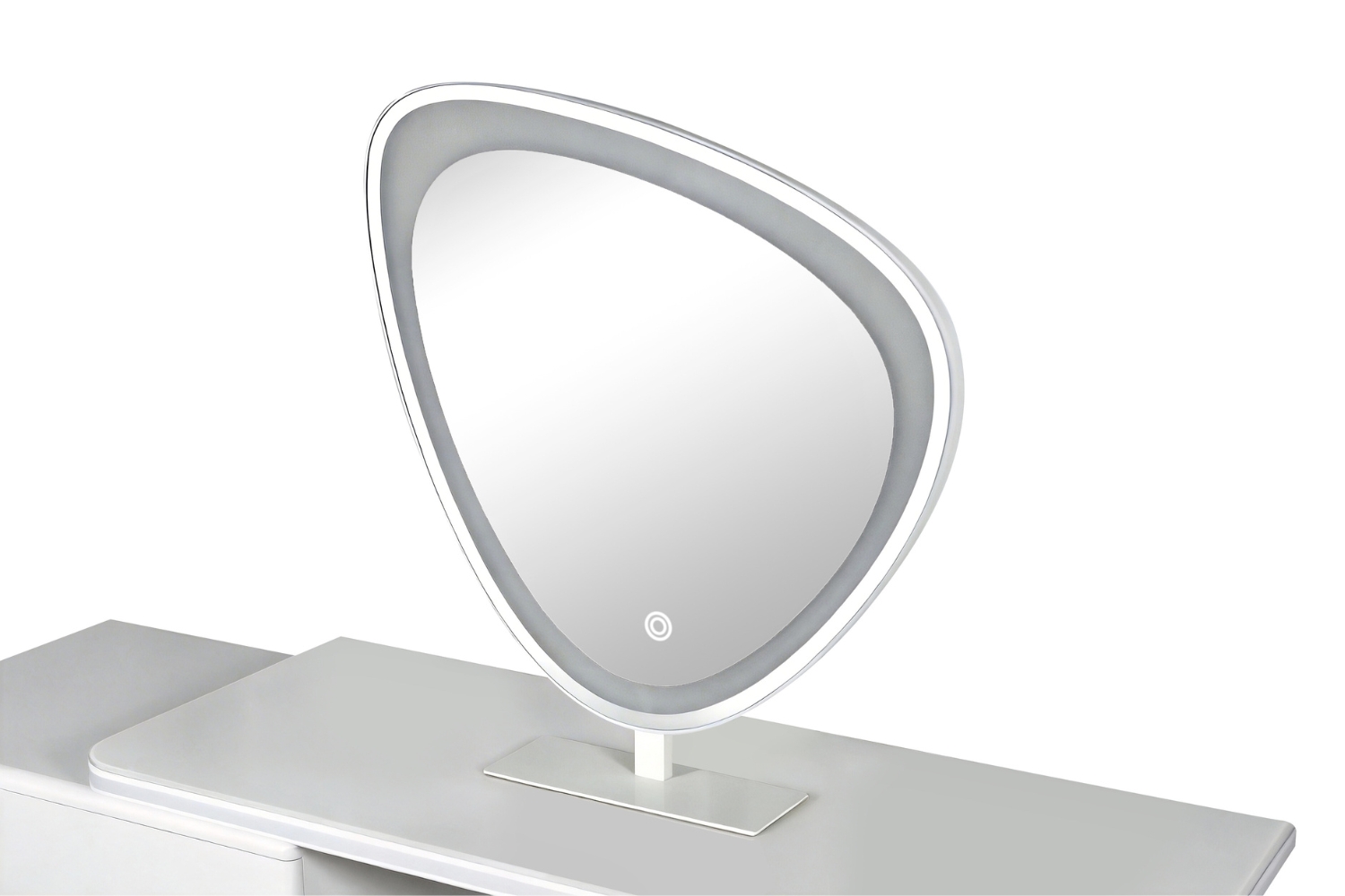 AURELIA 3-Drawer Extension Dressing Table with LED Mirror and Makeup ...