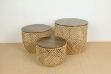 Picture of 390-011 Natural Storage Basket 3PC - Classic Weave