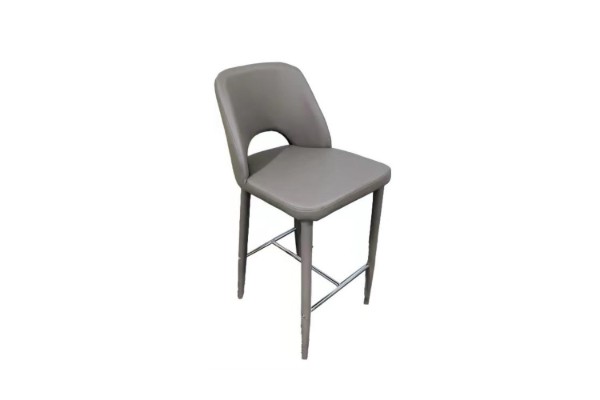 Picture of [FLOOR MODEL CLEARANCE] EVE PU Leather Bar Chair (Dark Grey)