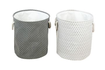 Picture of 390-007/008 Round Storage Basket (Grey/Light Grey)