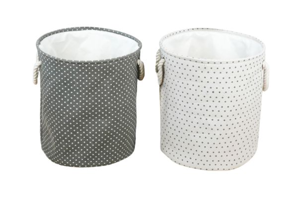 Picture of 390-007/008 Round Storage Basket (Grey/Light Grey)
