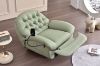 Picture of  [FLOOR MODEL CLEARANCE] BAVA 360° Swivel Power Recliner Lounge Chair with Mobile Holder (Mint Green)