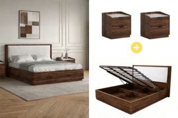 Picture of MERRINA 3PC Bedroom Set with Gas Lift Storage in Queen Size