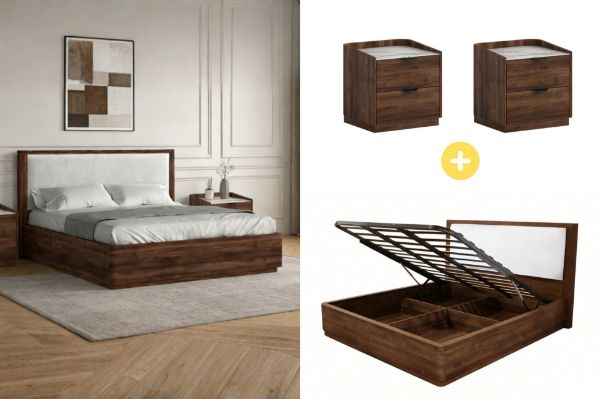 Picture of MERRINA 3PC Bedroom Set with Gas Lift Storage in Queen Size