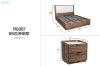 Picture of MERRINA 3PC Bedroom Set with Gas Lift Storage in Queen Size
