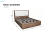 Picture of MERRINA Bed Frame with Gas Lift Storage - Queen Size