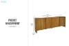Picture of LINTON 210 4-Door Australian Marri Hardwood Buffet