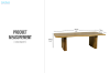 Picture of LINTON 140 Australian Marri Hardwood Coffee Table