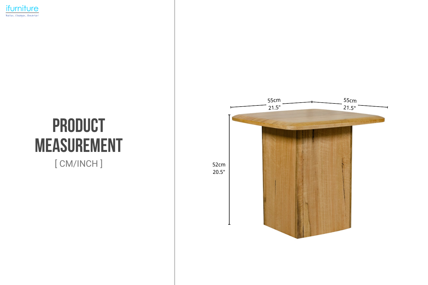 LINTON Australian Marri Hardwood Side Table