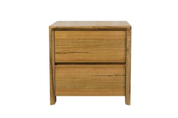 Picture of BRITTON 2-Drawer Australian Marri Hardwood Bedside Table