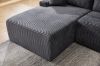 Picture of ASHFORD Fabric Sectional Compressed Sofa (Grey) - Chaise Facing Right