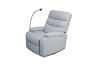 Picture of  [FLOOR MODEL CLEARANCE] OLIVIO 360° Swivel Manual Recliner Lounge Chair With Mobile Holder (Grey) 